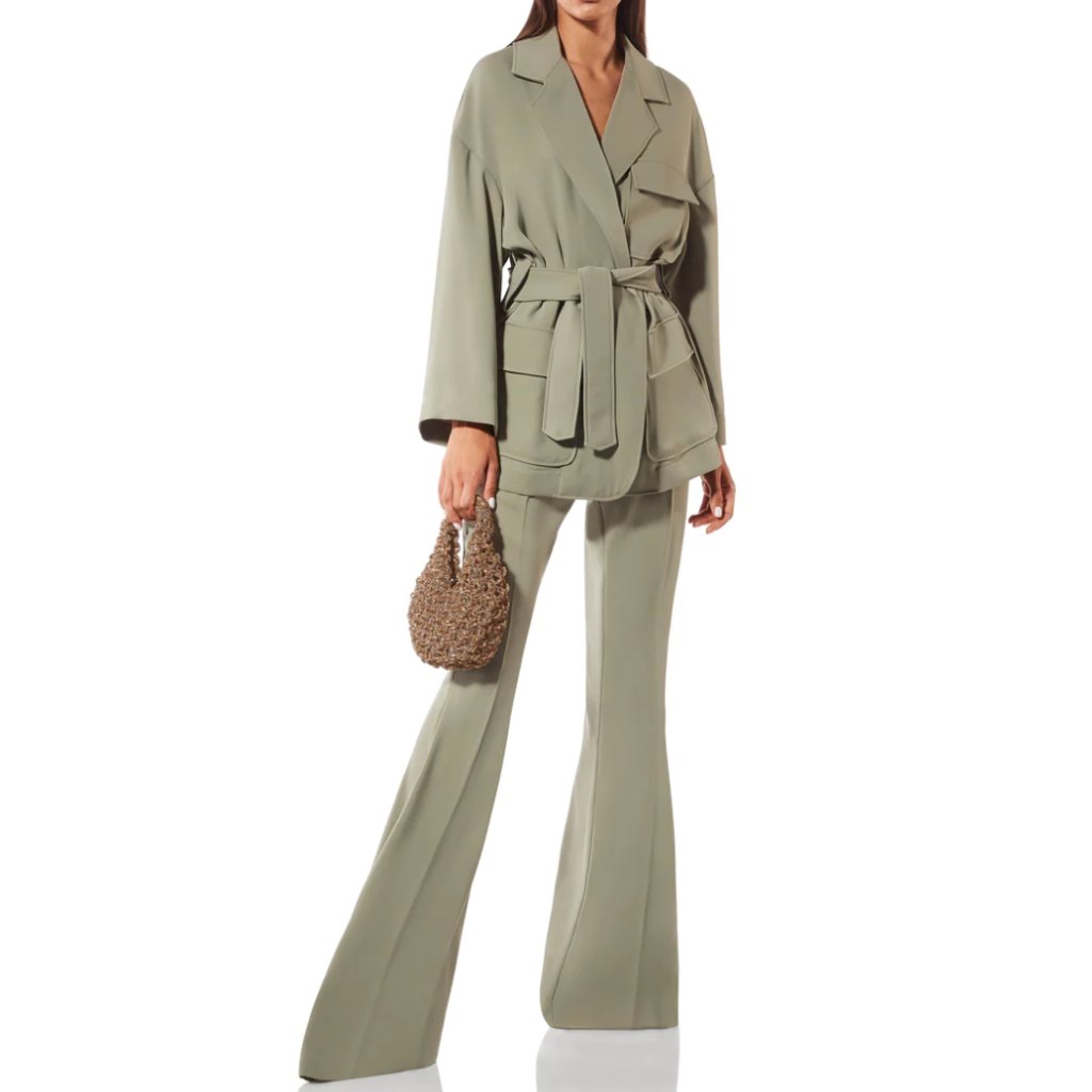 Nwt. Mvp Wardrobe High Waisted Flared Pants Cabana Pants